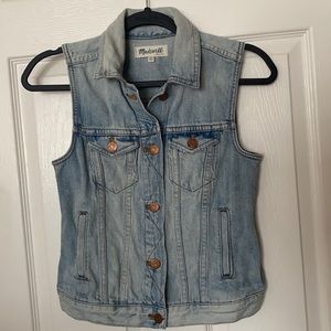 Madewell Jean vest size XS